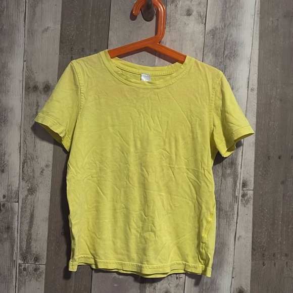 Lululemon Ivivva Yellow Short Sleeve Tee size 8 - Picture 1 of 4